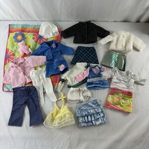Lot‎ Of Clothes & Accessories For 18" Dolls (19) Pieces Battat Blanket Bear Vtg